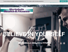 Tablet Screenshot of merimbulahealthandfitness.com